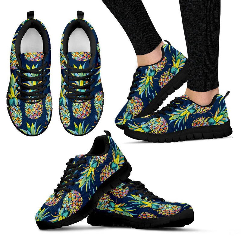 Pineapple Color Art Women Sneakers