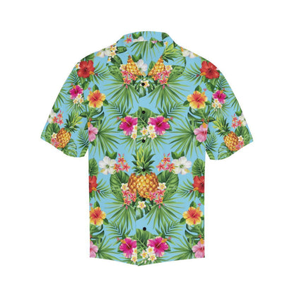 Pineapple Hawaiian flower Tropical Men Hawaii Shirt