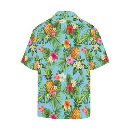 Pineapple Hawaiian flower Tropical Men Hawaii Shirt