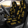 Pineapple Gold Tribal Style Print Universal Fit Car Seat Covers