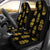 Pineapple Gold Tribal Style Print Universal Fit Car Seat Covers