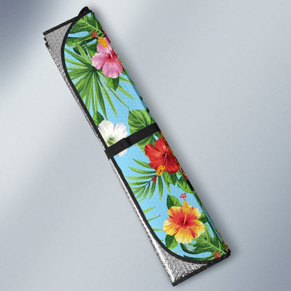 Pineapple Hawaiian Flower Tropical Car Sun Shade-JorJune