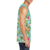 Pineapple Hawaiian flower Tropical Men Tank Top