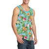 Pineapple Hawaiian flower Tropical Men Tank Top