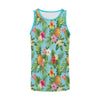 Pineapple Hawaiian flower Tropical Men Tank Top