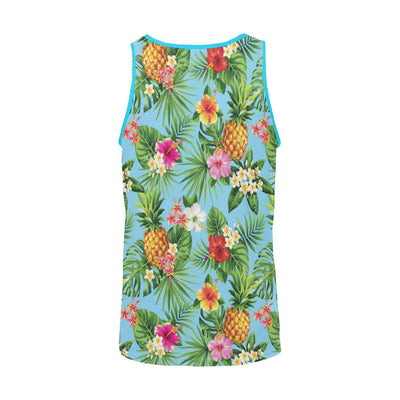 Pineapple Hawaiian flower Tropical Men Tank Top