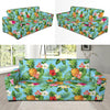 Pineapple Hawaiian flower Tropical Sofa Slipcover-JORJUNE.COM