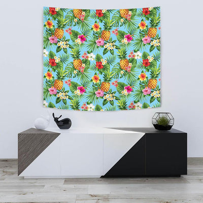 Pineapple Hawaiian flower Tropical Tapestry