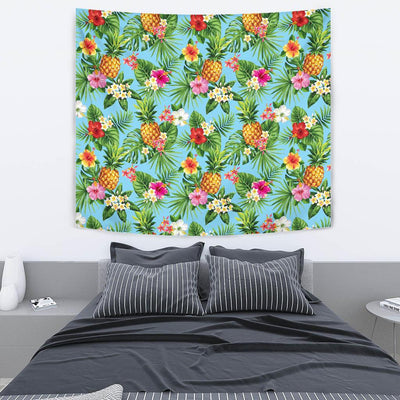 Pineapple Hawaiian flower Tropical Tapestry