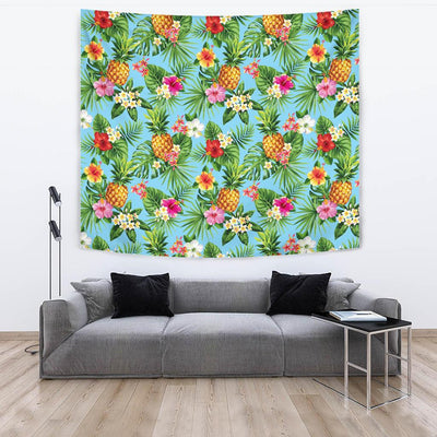 Pineapple Hawaiian flower Tropical Tapestry