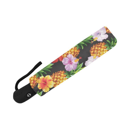 Pineapple Hibiscus Automatic Foldable Umbrella