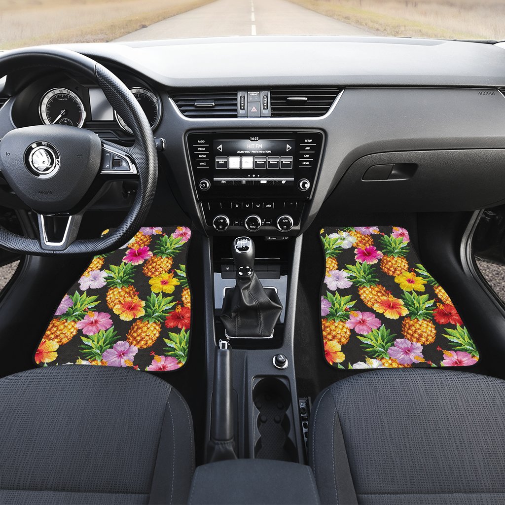 Pineapple Hibiscus Car Floor Mats