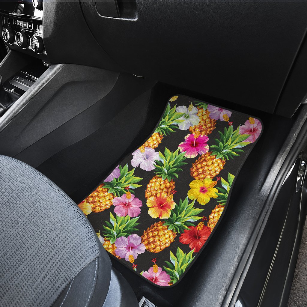 Pineapple Hibiscus Car Floor Mats
