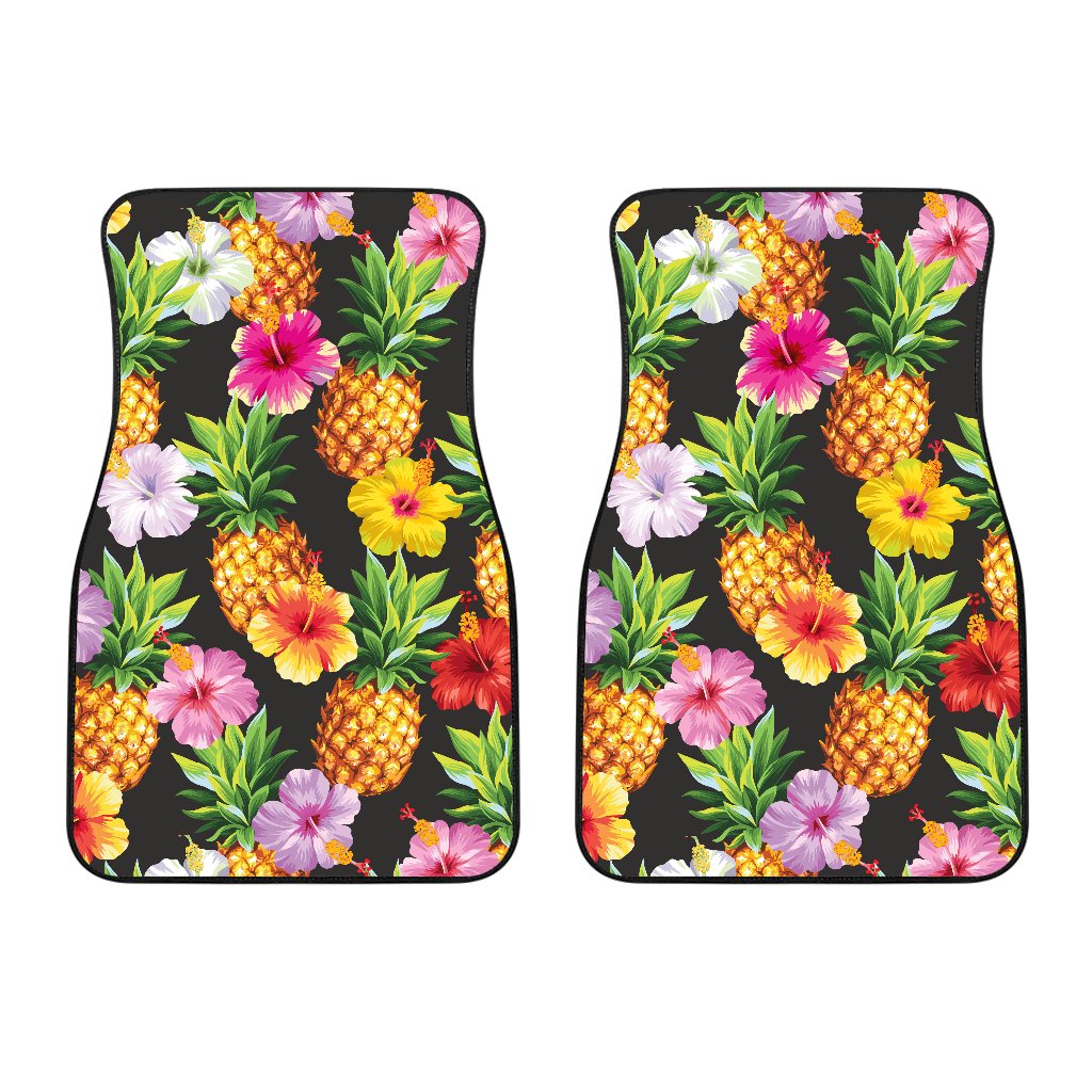 Pineapple Hibiscus Car Floor Mats