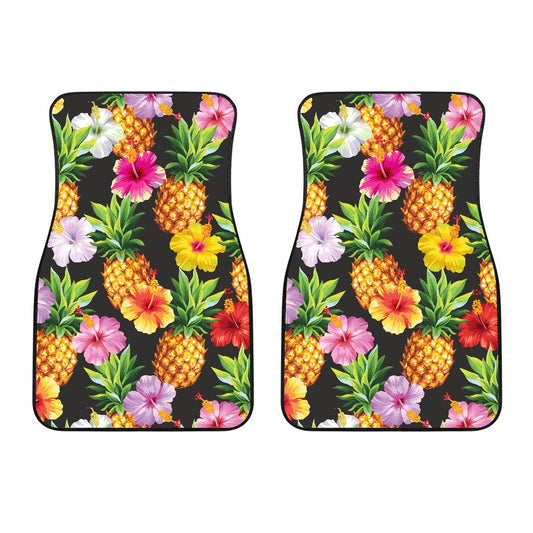 Pineapple Hibiscus Car Floor Mats