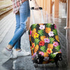 Pineapple Hibiscus Luggage Cover Protector