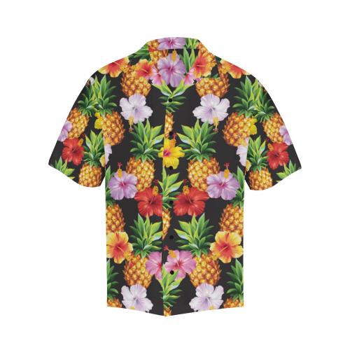 Pineapple Hibiscus Men Hawaiian Shirt