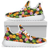 Pineapple Hibiscus Mesh Knit Sneakers Shoes