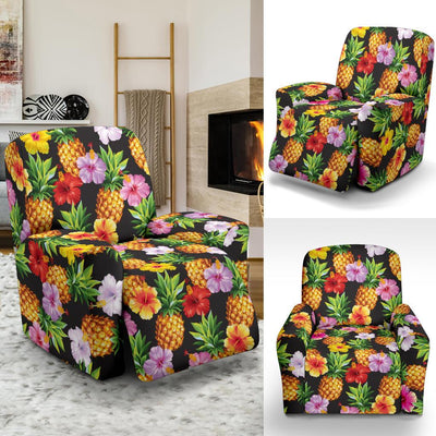 Pineapple Hibiscus Recliner Slipcover-JORJUNE.COM