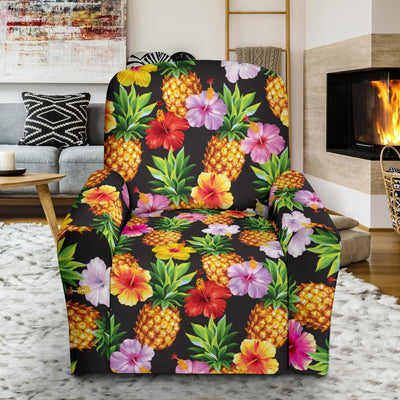 Pineapple Hibiscus Recliner Slipcover-JORJUNE.COM