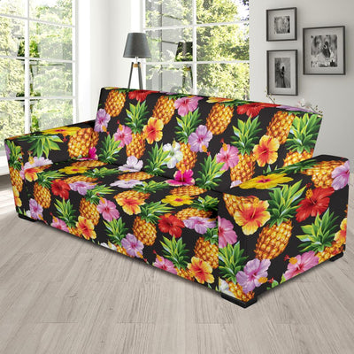 Pineapple Hibiscus Sofa Slipcover-JORJUNE.COM