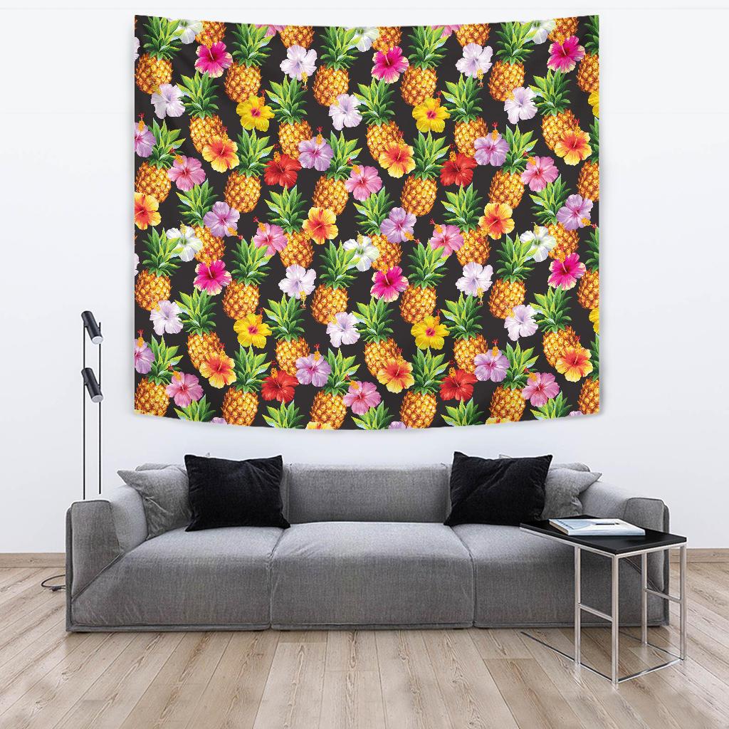 Pineapple Hibiscus Tapestry
