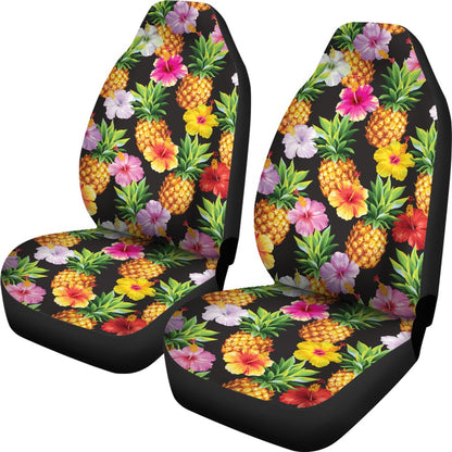 Pineapple Hibiscus Universal Fit Car Seat Covers