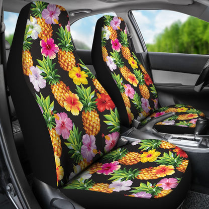 Pineapple Hibiscus Universal Fit Car Seat Covers