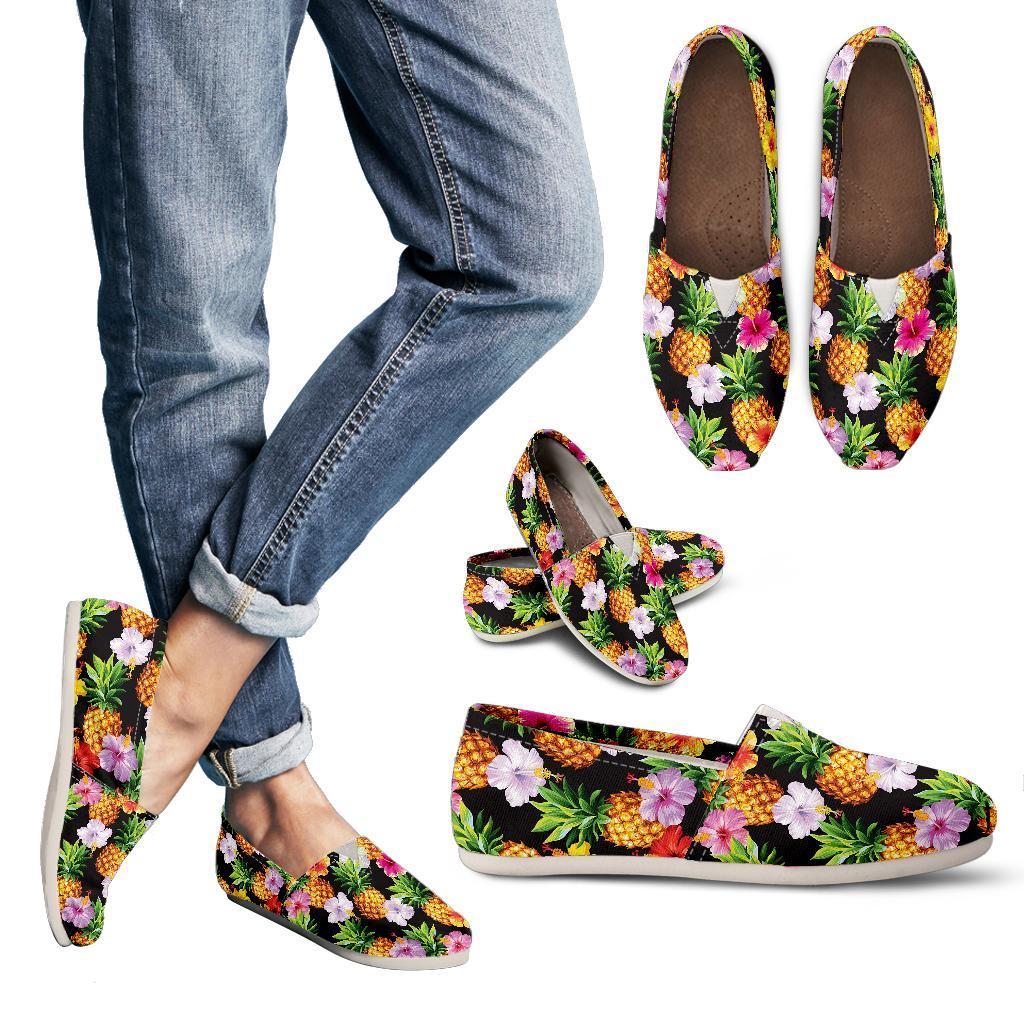 Pineapple Hibiscus Women Casual Shoes-JorJune.com