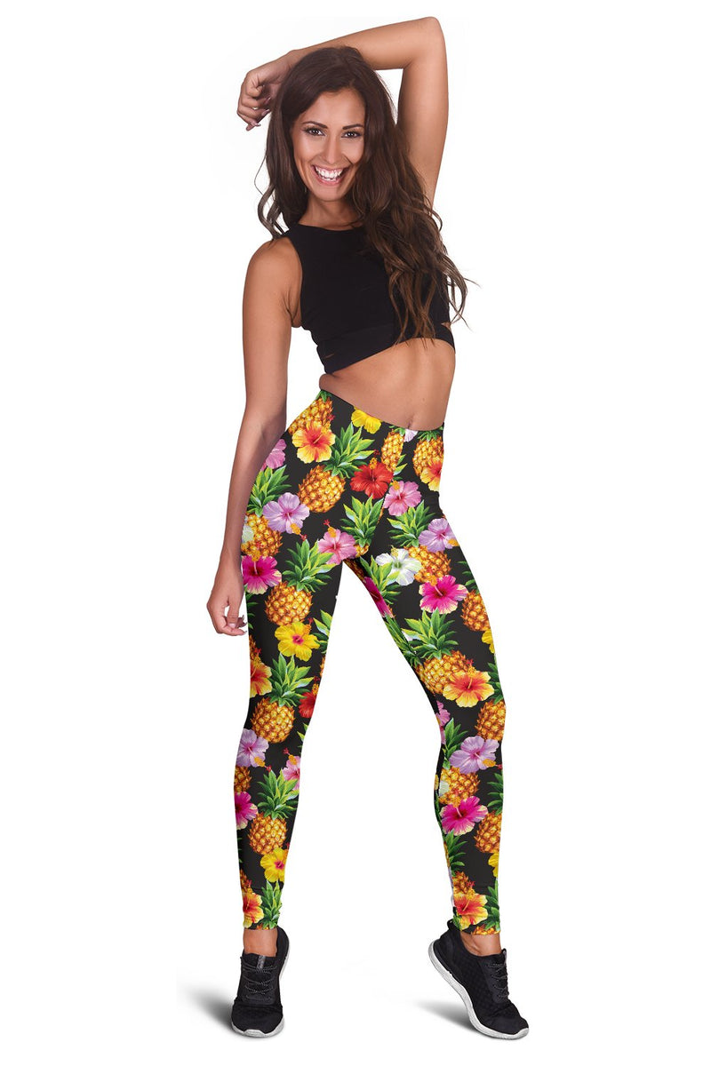 Pineapple Hibiscus Women Leggings