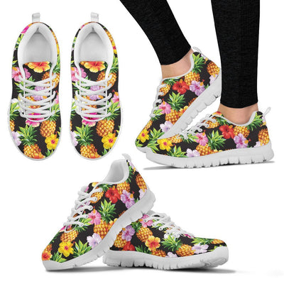 Pineapple Hibiscus Women Sneakers
