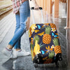 Pineapple Butterfly Plumeria Tropical Luggage Protective Cover