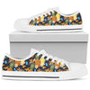 Pineapple Butterfly Plumeria Tropical Women Low Top Canvas Shoes
