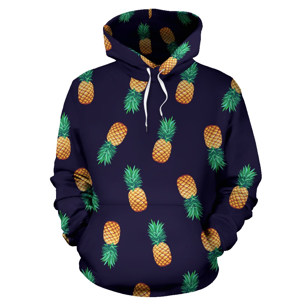 Pineapple Pattern All Over Print Hoodie