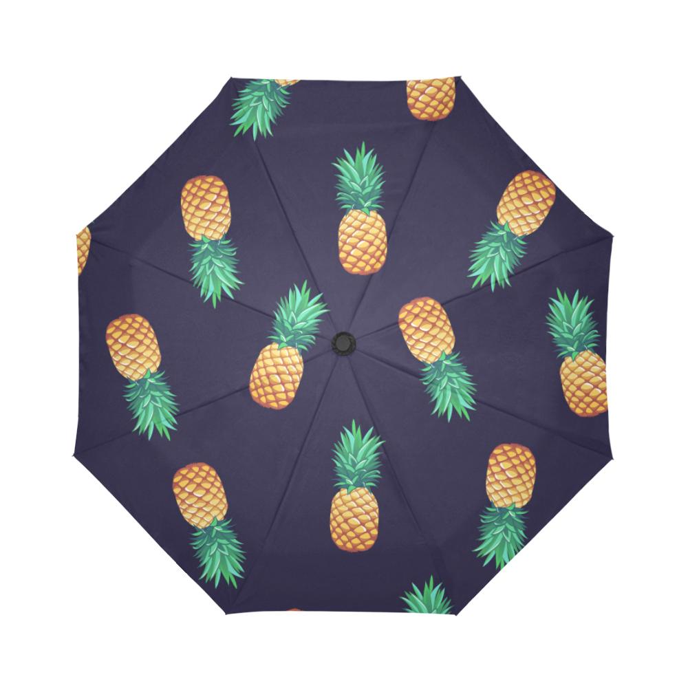 Pineapple Pattern Automatic Foldable Umbrella