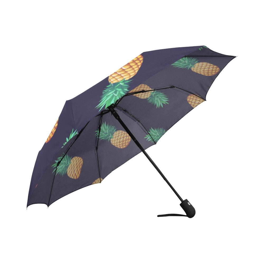 Pineapple Pattern Automatic Foldable Umbrella