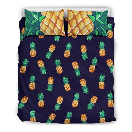 Pineapple Pattern Duvet Cover Bedding Set