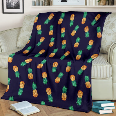 Pineapple Pattern Fleece Blanket