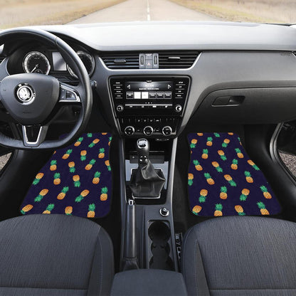 Pineapple Pattern Front and Back Car Floor Mats