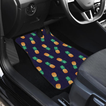Pineapple Pattern Front and Back Car Floor Mats