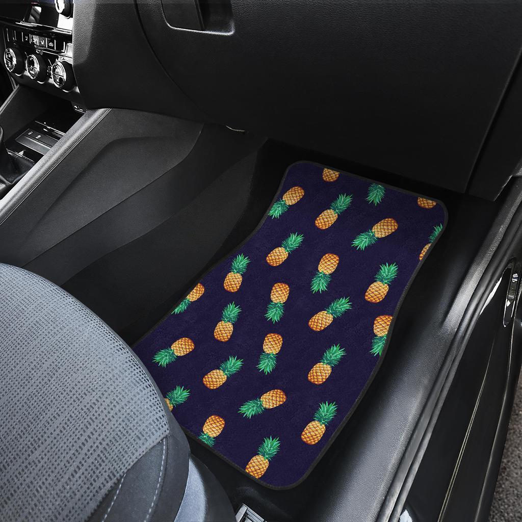 Pineapple Pattern Front and Back Car Floor Mats