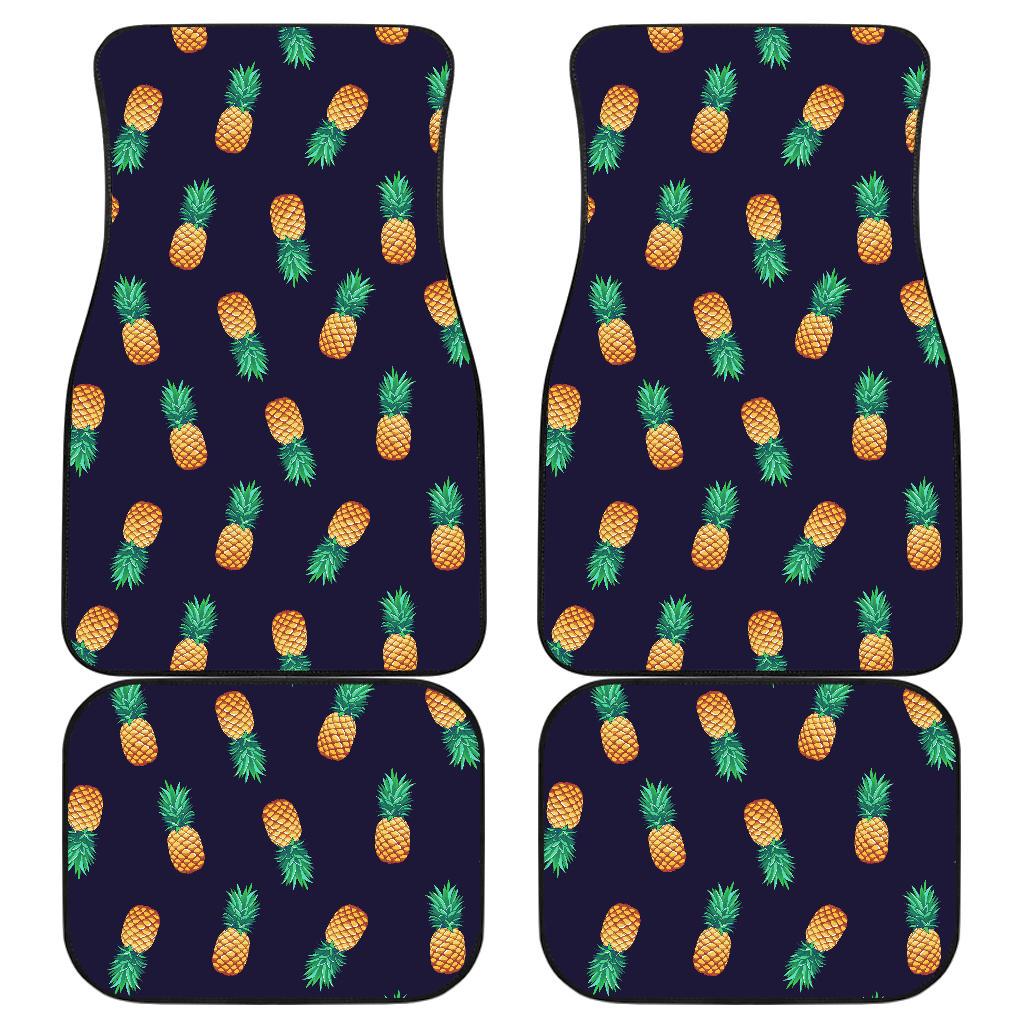 Pineapple Pattern Front and Back Car Floor Mats