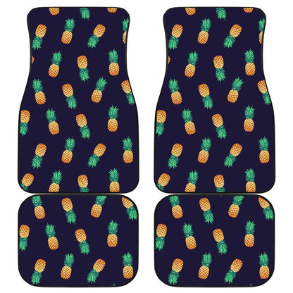 Pineapple Pattern Front and Back Car Floor Mats