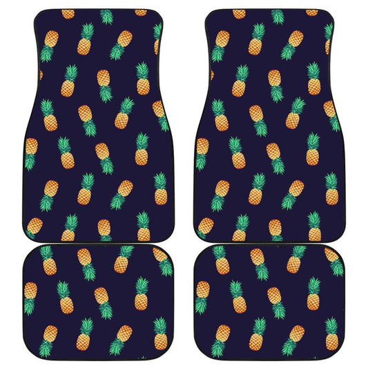 Pineapple Pattern Front and Back Car Floor Mats