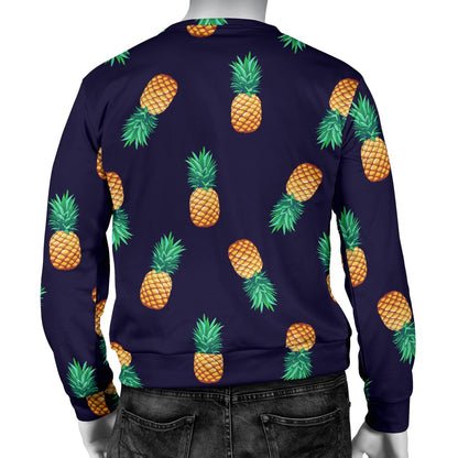 Pineapple Pattern Men Crewneck Sweatshirt