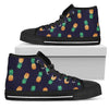 Pineapple Pattern Men High Top Shoes