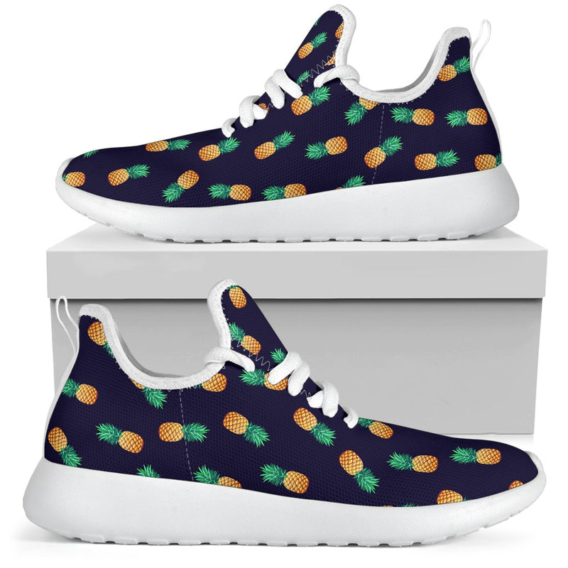 Pineapple Pattern Mesh Knit Sneakers Shoes