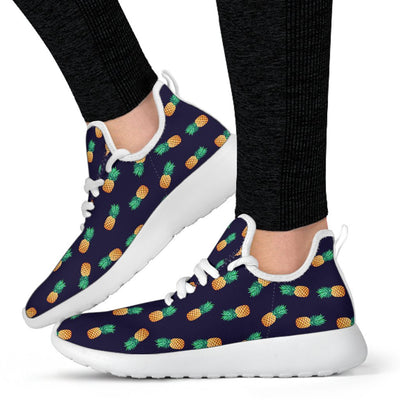 Pineapple Pattern Mesh Knit Sneakers Shoes