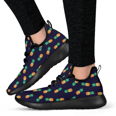 Pineapple Pattern Mesh Knit Sneakers Shoes