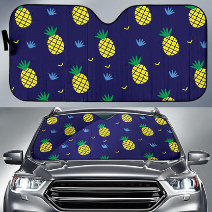 Pineapple Pattern Print Design A01 Car Sun Shades-JORJUNE.COM